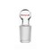 StonyLab Glass Penny Head Glass Hollow Stopper for 14/20 Outer Joint Glass, with Closed Bottom (1 Pack)