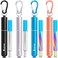 Kynup Reusable Straws, 4Pack Collapsible Portable Metal Straw Reusable Foldable Stainless Steel Drinking Travel Telescopic Straw with Case, Clean Brush, Keychain Gifts (Blue-Black- Rose Gold-Silver)