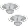 Seatery 2PCS Tub Drain Hair Catcher - 2.75 inch Shower Drain Mesh Strainer, Stainless Steel Shower Bathtub Drain Cover, Bathroom Sink Strainer Filter Basket for Bathroom Sink, Wash Basin Floor Drain