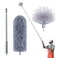 IVYROLL Cobweb Duster with Extension Pole, Spider Web Brush &amp; Ceiling Cleaning Kit, 100" Microfiber Feather Duster Cleaner with Washable Head for Ceiling Fan, Furniture, Home