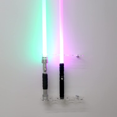 WANLIAN Lightsaber rack wall mounted vertical display stand lightsaber levitation display stand sword stand most lightsaber compatible(transparent 5 trous)