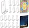 WANLIAN Vinyl Record Wall Mount Display Holder, 10 Sets Clear Acrylic Vinyl Record Hangers Shelf for Album Covers Display and Home Wall Decoration (30, Single LP)