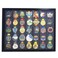 35 Medal Display case, 3D Medal Box Photo Frame, Marathon Medal Display Frame Running Marathon, Triathlon, Football Gymnastics, All Sports Medal Medal Medal Badge (Black, 30.7*24.8 inch) (30*25)