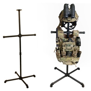 WANLIAN body armor stand - Tactical Vest Hanger for Police and Duty Gear Rack - Securely Store and Display Your Tactical Vest