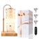 TOACSUCP Candle Warmer Lamp with 3 Bulbs, Adjustable Height Dimmable Candle Warmer with Timer, Compatible with Large Jar Candles, Candle Lamp with Charming Gift Box Ribbon for Her/Him(Natural Wood)