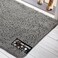 Gorilla Grip Ultra Absorbent Grippy Doormat for Muddy Dog Paws, 36x24 Machine Washable Soak Stopper Rugs Cleaner Floors, Bed Mat for Dirty Dogs, Indoor Entrance Door Rug Pet Bed Mats Grey