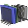 Simple Houseware 5 Section Expandable Upright File Sorter Organizer, Black