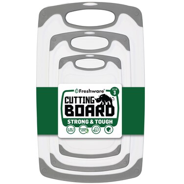 Freshware Cutting Boards, One Size, Plastic, Set of 3