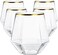 40 count Diamond Unbreakable Stemless Plastic Wine Champagne Whiskey Glasses Elegant Durable Disposable Indoor Outdoor Ideal for Home, Office, Bars, Wedding, 12 Ounce Cups Gold Rim (Gold)