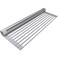 Sorbus Roll-Up Dish Drying Rack [Large 20.5'' X 13"] Over The Sink Drying Mat,- Multipurpose Dish Drainer - Fruits and Vegetable Rinser - Durable Silicone Covered Stainless Steel (Warm Gray)