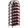 Sorbus Freestanding Wine Rack - Elegant and Unique Bordeaux Chateau Style Floor Wine Stand for 23 Wine Bottle Storage, Champagne, Metal Wine Bottle Holder Stands for Kitchen, Home Bar, Mini Wine Bar