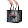 HONOMA Laundry Bags Hamper Bag with Handles,Portable &amp;Collapsible Dirty Clothes Mesh Basket Foldable for Washing Storage, Kids Room,Dorm or Travel (Black, Single-Layer)