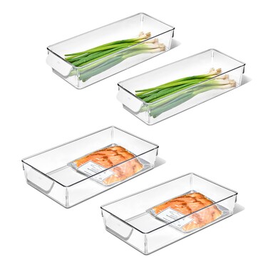 OXO Good Grips 4-Piece Fridge Storage Bin Starter Set