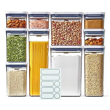 OXO Good Grip 10-Piece POP Container Set with 10 Labels