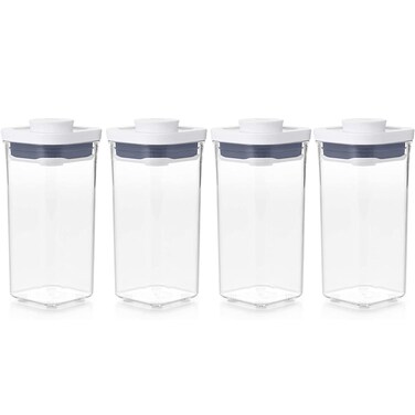 OXO Good Grips POP Container - Airtight Food Storage - 0.5 Qt Square (Set of 4) for Candy and More