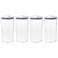 OXO Good Grips POP Container - Airtight Food Storage - 1.7 Qt Square (Pack of 4)