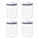 OXO Good Grips POP Container - Airtight Food Storage - 1.1 Qt Square (Set of 4) for Brown Sugar and More