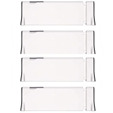 OXO Tot Expandable Drawer Dividers, 4-Pack Drawer Organizers