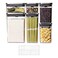 OXO Steel POP Food Storage Container 6-Piece Set with Labels, Grey