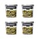 OXO Steel POP Mini Container - 0.2 Qt (Pack of 4) Airtight Food Storage for Spices &amp; More, Grey