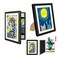 UBeesize Kids Art Frame - 2 Pack A4 Artwork Display Kids Frames Front Opening Holds 50 - Changeable Picture Display 8.27x11.69 Without Mat and 6.1x9.6 With Mat - Storage Frames with Easel Back(Black)