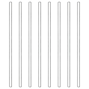 stonylab 8 Pack Glass Stirring Rods, Solid Borosilicate Glass Rods Stirrers Sticks with Rounded Ends for Lab Kitchen, 9.84 Inch Length