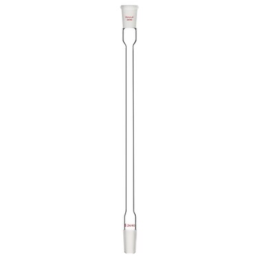 stonylab Air Condensation Tube, Borosilicate Glass Reflux Condenser with 24/40 Standard Joint 300 mm Jacket Length, 16 mm Diameter Lab Glass Condenser for Distillation Experiment