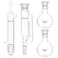 stonylab Borosilicate Glass Soxhlet Extraction Apparatus, 40/38 Soxhlet Extractor and Allihn Condenser with Two 250 ml 24/40 Flat Bottom Flasks Lab Extraction Essentials