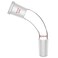 stonylab 105 Degree Bent Adapter, Borosilicate Glass Distillation Adapter 105 Degree Bent with 24/40 Outer and Inner Joint Lab Glassware