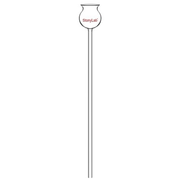 stonylab Thistle Funnel, Heavy Wall Borosilicate Glass Funnel with 250 mm Long Stem for Lab Use