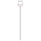 stonylab Thistle Funnel, Heavy Wall Borosilicate Glass Funnel with 250 mm Long Stem for Lab Use