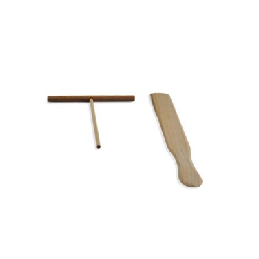 NutriChef Crepe Spaeder &amp; Spatula Turner - Replacement Parts for Model Numbers PCRM12, PCRM12.V7, PCRM12EU. Wooden Utensils for Making Crepes-Shape Construction, Convenient Size, and Easy to Use