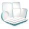 NutriChef 6-Piece Baking Pan Set, Carbon Steel Bakeware with Premium Ceramic Nonstick Coating, Includes 12-Cup Muffin Pan, Cake &amp; Loaf Pan, Wide Bake Pan, &amp; Cookie Sheet - Turquoise