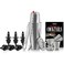 NutriChef Mixology Bartender Cocktail Shaker Set - Includes 15 &amp; 30 oz Stainless Steel Shakers, 6 Bottle Pourers &amp; More   Essential Martini Making Kit   Drink Mixing Set   15 Piece Cocktail Bar Set
