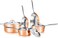 NutriChef Kit 8-Piece 4-Ply Kitchenware Pots &amp; Pans Set Stylish Kitchen Cookware w/Cast Stainless Steel Handle