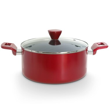 NutriChef Non-Stick Casserole with Lid - High-Qualified Kitchen Cookware with See-Through Tempered Glass Lids, 5 Quart (Works with Model: NCCWA13RD)