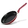 NutriChef 10'' Large Open Fry Pan - Non-stick High-Qualified Kitchen Cookware with Black Inside and Red Outside (Works with Model: NCCWA13RD)