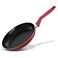 NutriChef 8'' Medium Open Fry Pan - Non-Stick High-Qualified Kitchen Cookware with Black Inside and Red Outside (Works with Model: NCCWA13RD)