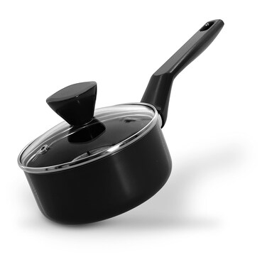 NutriChef Saucepan Pot with Lid - Non-Stick High-Qualified Kitchen Cookware with See-Through Tempered Glass Lids, 1 QT. (Works with Model: NCCWA13)