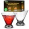 NutriChef Martini Glasses 8.4 Ounce Set of 2, Stemless Cocktail Glass for Margarita, Manhattan &amp; Cosmopolitan, Martini Glass for Home Bar, Evening Parties, Birthdays, Housewarming Gift, Crystal Clear