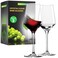 NutriChef Crystal Wine Glasses - 2 Elegant Tall Red and White Wine Clear Stemmed Glass Drinkware, Seamless Bowl, 100% Lead-Free, Dishwasher Safe, for Wine Enthusiasts