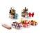 NutriChef Set of 6 Piece Refrigerator Organizer Plastic Storage Bins with Egg Holder, 6 containers, Clear