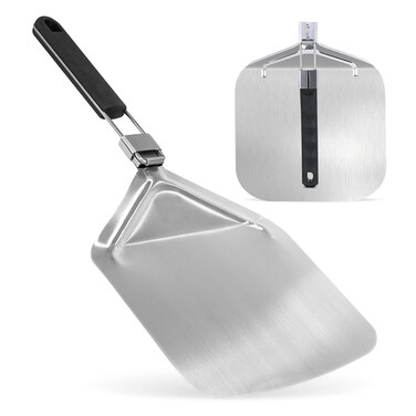 NutriChef NutriChefKitchen Pizza Peel for Oven and Grill-Durable and Safe Aluminum Base with Stainless Steel Handle, One Size