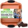 NutriChef Nonstick Square Baking Pan with Blue Silicone Grip Handles - Square Brownie &amp; Cake Tray - Even Heat Distribution, PFOA, PFOS, PTFE-Free Nonstick Coating - 8" x 8" Pan, Copper