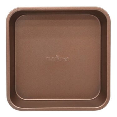 NutriChef 8.5-inch Golden Square Baking Pan, Ultra-Durable Heavy Gauge Carbon Steel, Durable &amp; Reliable Oven Pan Style Tray, Non-Stick Coated Layer Surface, Used for Model NCBK6TR7 and NCBK6TR7.5