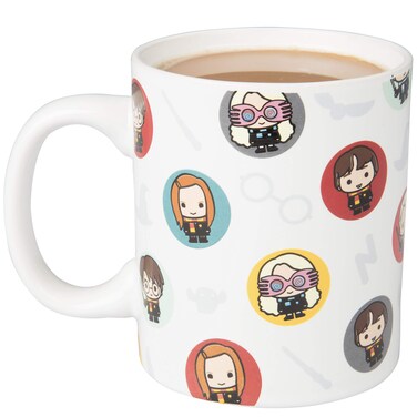 Harry Potter Coffee Mug, 11oz - Cute Chibi Character Design - Officially Licensed Merch - Valentine's Day &amp; Easter Basket Stuffer Gift for Kids, Teens &amp; Adults Who Love The Books &amp; Movies - Ceramic