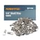POWERTEC QP1106 1/4 Inch Shelf Pegs 100 pcs, Spoon Shaped Shelf Pins Support Pegs for Shelves, Kitchen Cabinet Shelf, Bookshelf, Closet and Furniture, Nickel Plated Shelf Holders Pegs