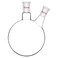 StonyLab 1000ml Glass 2 Neck Round Bottom Flask RBF, with 24/40 Center and Side Standard Taper Outer Joint - 1L (1 Liter)