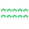 StonyLab Plastic Joint Clips, 10 pcs 24mm Keck Clamp #24 Lab Keck Clips for 24/29 24/40 Joint Glass Standard Conical Interface Clip Ground Glass Joint Lab Accessory - Green