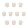 StonyLab Solid Rubber Stoppers, 10-Pack 7# White Tapered Lab Seal Rubber Stoppers, Fits StonyLab 250ml Erlenmeyer Flask